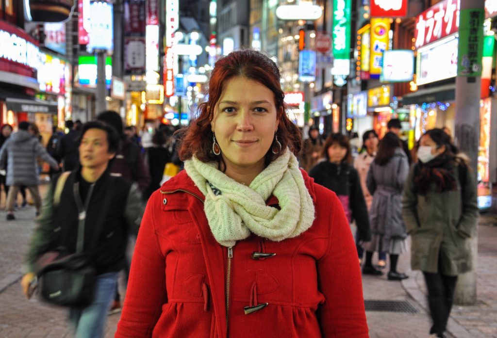 Lucie du blog Voyages et Vagabondages ay Japon